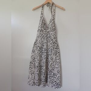 White House Black Market Women's Black and White Dress